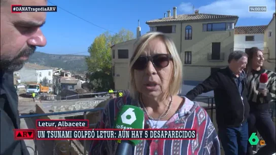 La madre de un joven desaparecido en Letur desmiente a Page: "Los operarios no estaban trabajando para la riada. Quiero responsabilidades" La madre de un joven desaparecido en Letur desmiente a Page: "Los operarios no estaban trabajando para la riada. Quiero responsabilidades"