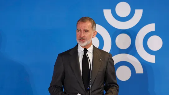 El rey Felipe VI en el I Encuentro de Ciudades Iberoamericanas, este jueves. El rey Felipe VI en el I Encuentro de Ciudades Iberoamericanas, este jueves.