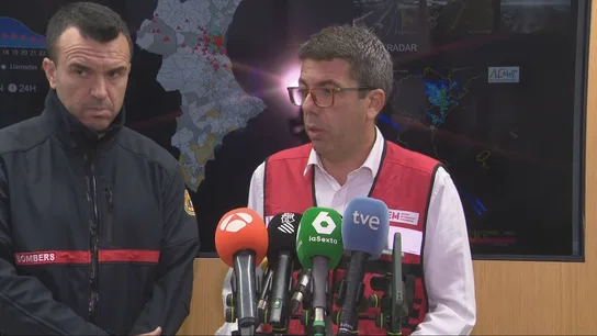 El president de la Generalitat valenciana, Carlos Mazón, en rueda de prensa para anunciar las ayudas a los afectados. El president de la Generalitat valenciana, Carlos Mazón, en rueda de prensa para anunciar las ayudas a los afectados.