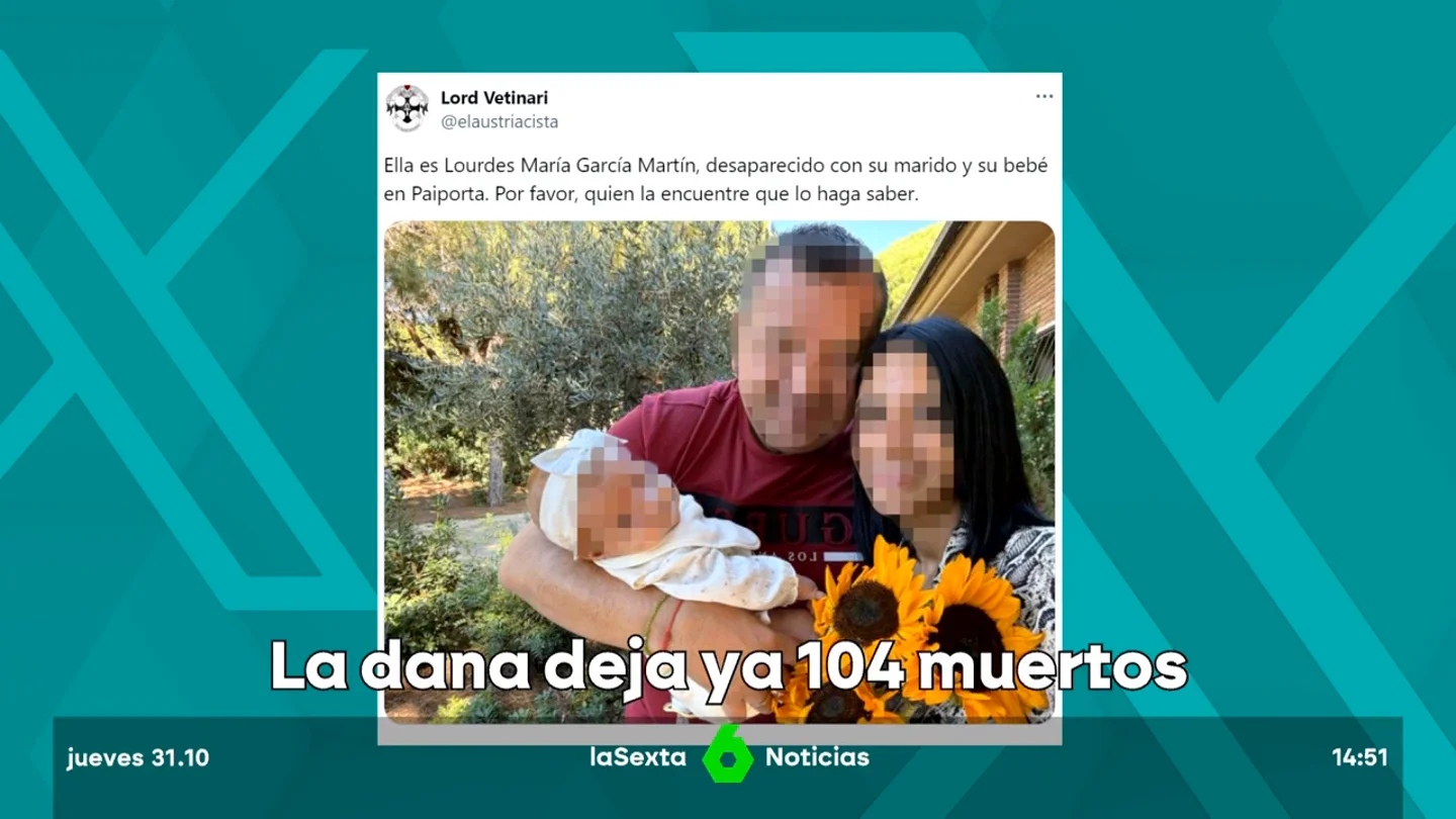 La tragedia de Lourdes y su bebé en Paiporta: hallan sus cuerpos tras ser arrastrados por la DANA La tragedia de Lourdes y su bebé en Paiporta: hallan sus cuerpos tras ser arrastrados por la DANA