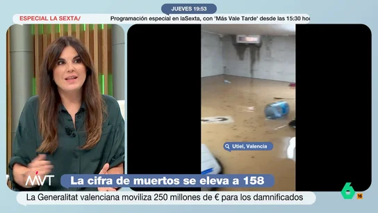 El enfado de Joanna Ivars por la falta de previsión: "No hemos aprendido nada, los políticos tienen que pedir perdón" La meteoróloga recuerda que días antes de que el temporal llegara se dieron numerosos avisos por parte de AEMET. "El conjunto de fenómenos meteorológicos adversos se estaba cocinando", argumenta.