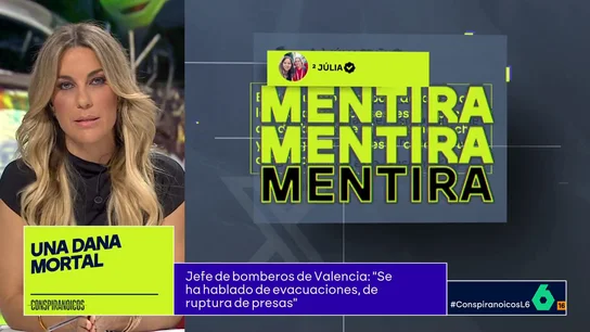 Ni tsunami ni presas desbordadas: falsas alertas en plena DANA que se convierten en bulos virales Conspiranoicos Ni tsunami ni prEl periodista José Luis Gallego indica que en los ríos se han retirado elementos siguiendo "una normativa europea que obliga a recuperar los cauces naturales para favorecer la biodiversidad y que los ríos sigan prestando "servicios ecosistémicos". esas desbordadas: falsas alertas en plena DANA que se convierten en bulos virales