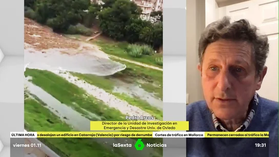 Pedro Arcos, especialista en emergencias: "Se debería haber tardado entre una y dos horas en avisar, pero tardaron 12" Pedro Arcos, especialista en emergencias: "Se debería haber tardado entre una y dos horas en avisar, pero tardaron 12"