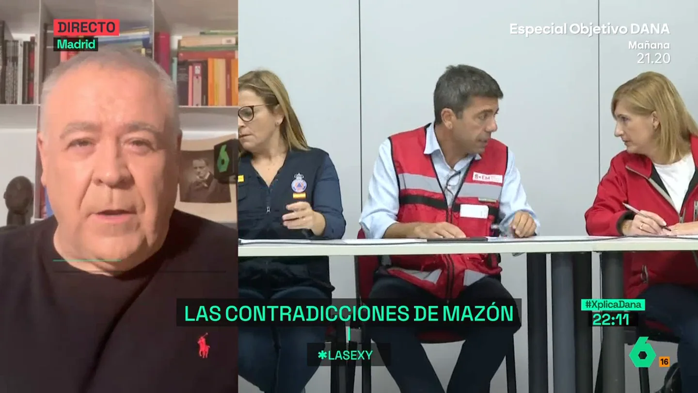 Ferreras, sobre "los cinco grupos de respuesta inmediata" de Mazón Ferreras, sobre "los cinco grupos de respuesta inmediata" de Mazón