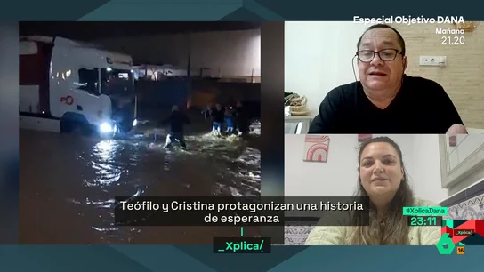 El emotivo mensaje de Cristina, una mujer embarazada, a su rescatador El emotivo mensaje de Cristina, una mujer embarazada, a su rescatador