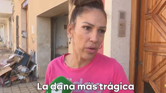 Isabel, una de las afectadas por la DANA en Chiva Isabel, una de las afectadas por la DANA en Chiva