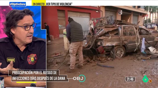 Raúl Esteban explica por qué es bueno que llueva en las zonas afectadas por la DANA: "Si el barro se seca, atasca conectores y ralentiza la limpieza" Raúl Esteban explica por qué es bueno que llueva en las zonas afectadas por la DANA: "Si el barro se seca, atasca conectores y ralentiza la limpieza"