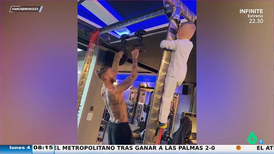Los hijos de Sergio Ramos trolean su entrenamiento: así se cuelan en su gimnasio Los hijos de Sergio Ramos trolean su entrenamiento: así se cuelan en su gimnasio