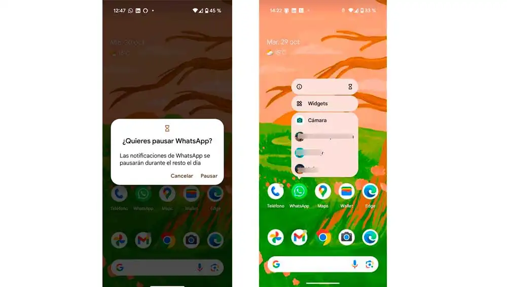 Silenciando notificaiones Silenciando notificaiones