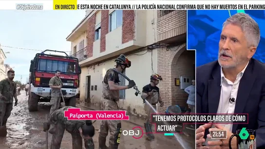 Grande-Marlaska valora la actuación del Gobierno ante la DANA: "Hemos hecho todo lo posible, pero podríamos haber hecho más" El ministro expone que ahora están centrados en "colaborar, cooperar y en poner todos los medios" pero que más adelante evaluarán esa actuación y harán autocrítica con respecto a la misma.