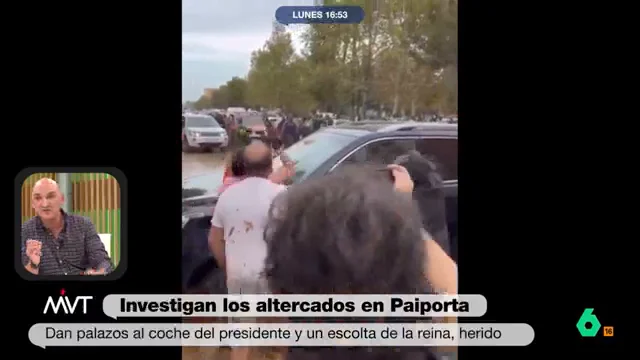 MVT- El inspector jefe de Policía, Serafín Giraldo, explica lo que pasó con la comitiva en Paiporta: "Se lanzó un palo, pero se usa para buscar cadáveres"