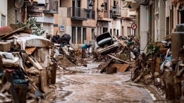 Calles afectadas días después de la DANA en la provincia de Valencia 