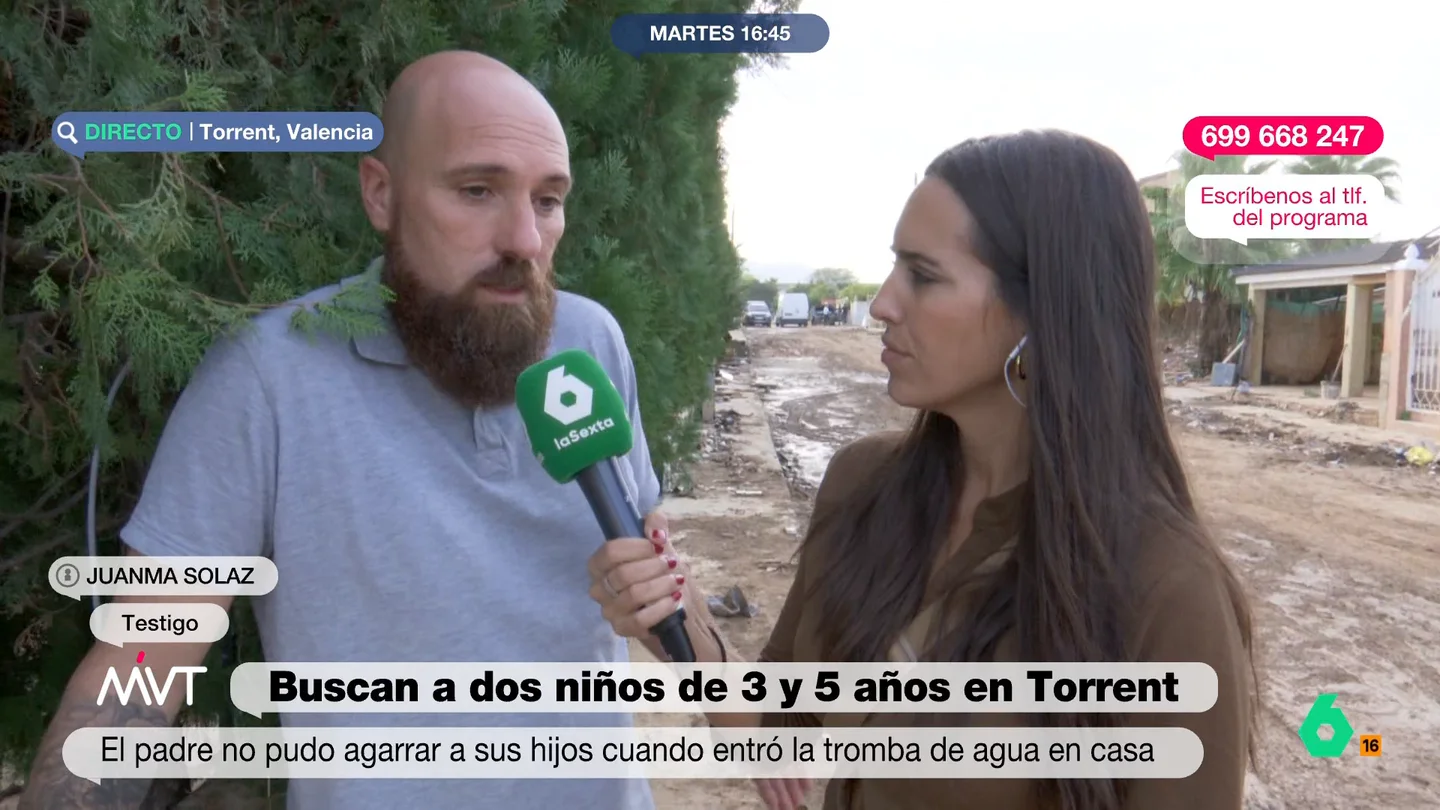 Un testigo relata cómo vio al padre de los dos niños desaparecidos en Torrent: "Vi pasar a Víctor, se agarró a un árbol y decía 'me los han arrancado de las manos'" Un testigo relata cómo vio al padre de los dos niños desaparecidos en Torrent: "Vi pasar a Víctor, se agarró a un árbol y decía 'me los han arrancado de las manos'"