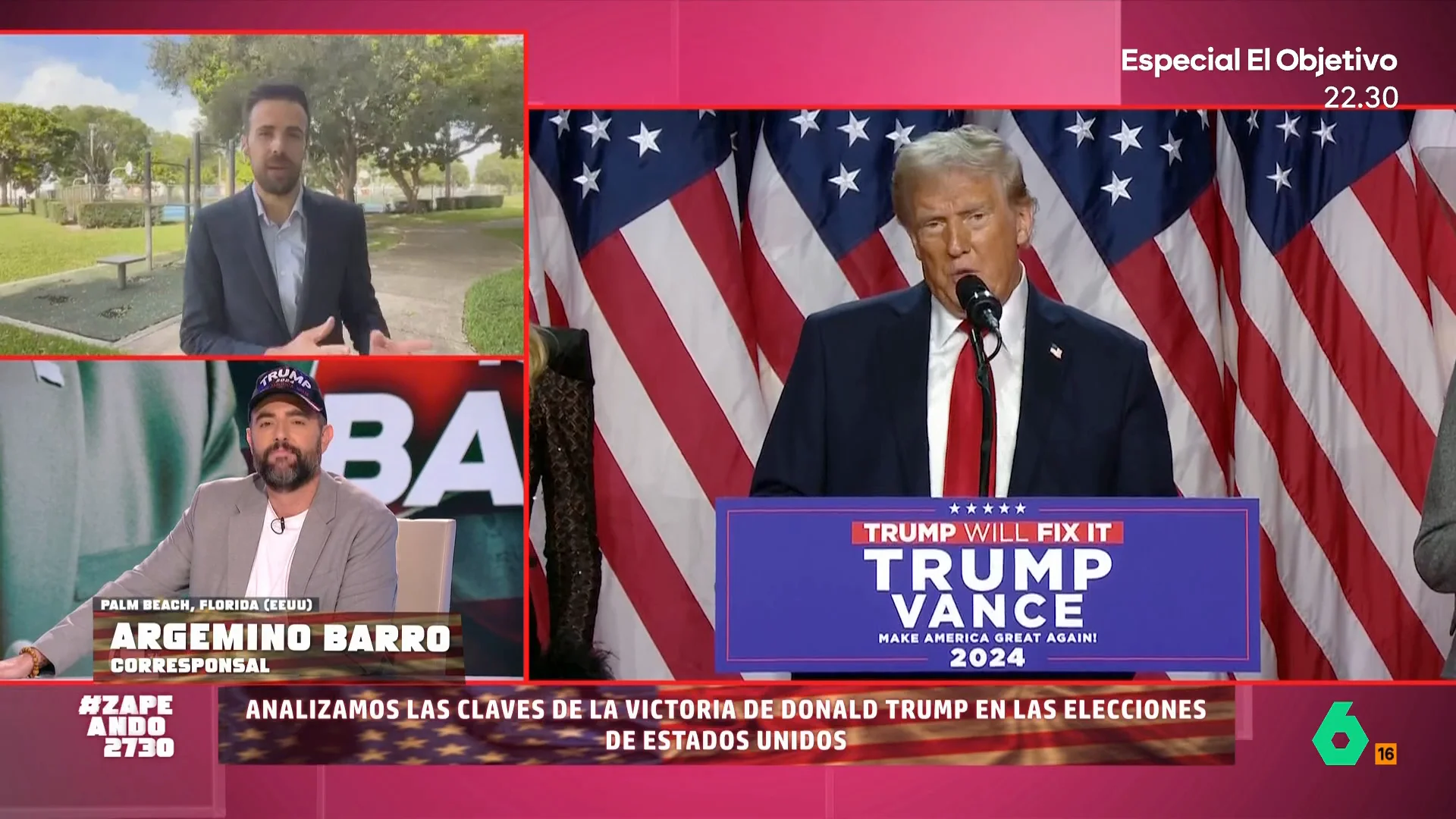 Argemino Barro, sobre la victoria electoral de Donald Trump: "Ahora vuelve con la venganza"