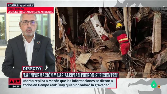 ARV-¿Qué acciones se pueden llevar a cabo para reaccionar mejor ante alertas como la DANA? Hugo Morán responde ARV-¿Qué acciones se pueden llevar a cabo para reaccionar mejor ante alertas como la DANA? Hugo Morán responde