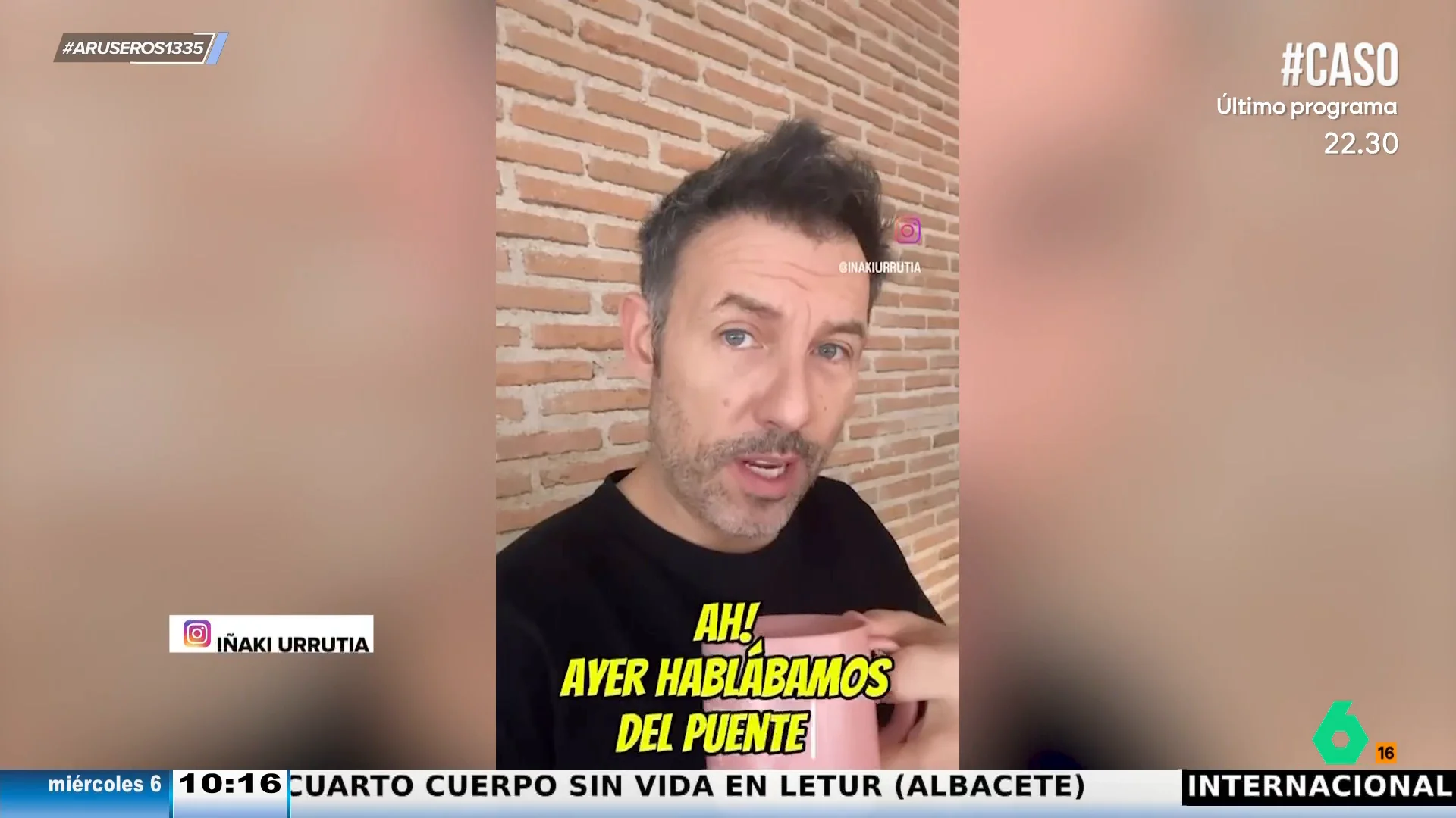 Iñaki Urrutia critica a los que te dan las luces "porque van más rápido" en un atasco: "Tienes una hostia..."