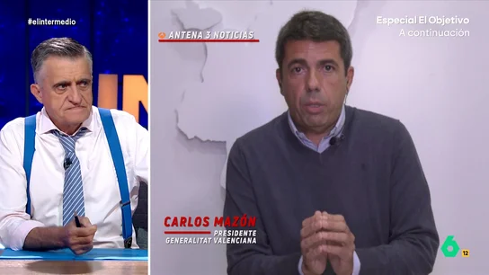 El Intermedio: Situación Mazón al frente de la Generalitat, complicada: "Mazón dejó la música porque ninguno de su grupo podía seguirle el ritmo" "El problema no era de Mazón, sino de todos los demás que no han estado a la altura", comenta irónico Wyoming en este vídeo donde desmonta una a una todas las excusas de Mazón para defender su gestión de la DANA.