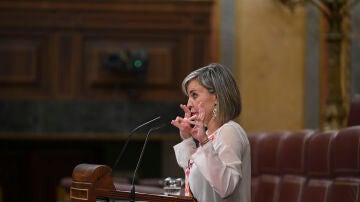 La diputada de Sumar Verónica Martínez Barbero interviene en el pleno del Congreso