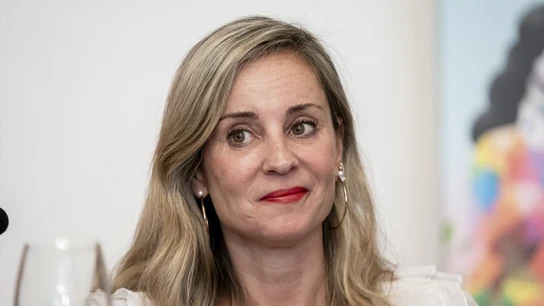 La diputada de Sumar, Verónica M. Barbero, durante un coloquio La diputada de Sumar, Verónica M. Barbero, durante un coloquio