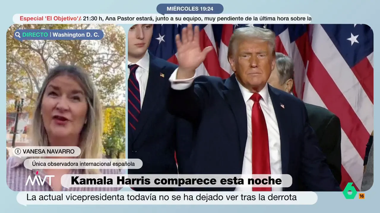 Vanesa Navarro, única observadora internacional española en las elecciones en Estados Unidos, analiza en este vídeo los principales mensajes del discurso de Donald Trump que han provocado su regreso a la Casa Blanca.