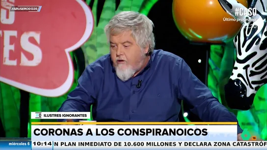Javier Coronas, a los conspiranoicos: "¿Creéis que el Gobierno va a estar espiando la vida triste que tenéis?" Javier Coronas, a los conspiranoicos: "¿Creéis que el Gobierno va a estar espiando la vida triste que tenéis?"
