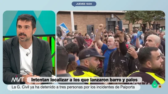 Ramón Espinar, muy claro sobre detenidos por los altercados en Paiporta: "Son nazis que han ido a hacerse selfies manchados de barro para ganar legitimidad política" Ramón Espinar, muy claro sobre detenidos por los altercados en Paiporta: "Son nazis que han ido a hacerse selfies manchados de barro para ganar legitimidad política"
