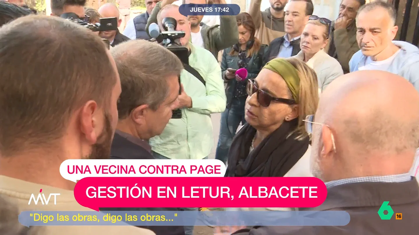 El tenso enfrentamiento entre Page y una vecina de Letur "Se han perdido seis vidas que no se tenían que haber perdido, y eso es más importante que reconstruir el pueblo", afirma una vecina de Letur a Emiliano García-Page, al que en este vídeo recrimina su gestión de la DANA en Albacete.