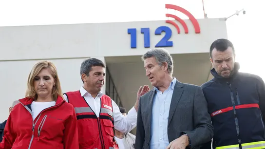 Feijóo, junto a Carlos Mazón y la consellera de Justicia e Interior, Salomé Pradas Feijóo, junto a Carlos Mazón y la consellera de Justicia e Interior, Salomé Pradas