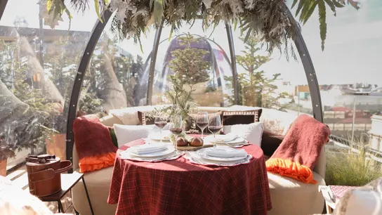 Iglús en el rooftop Picos Pardos de Bless Hotel Madrid Iglús en el rooftop Picos Pardos de Bless Hotel Madrid