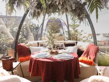 Iglús en el rooftop Picos Pardos de Bless Hotel Madrid Iglús en el rooftop Picos Pardos de Bless Hotel Madrid