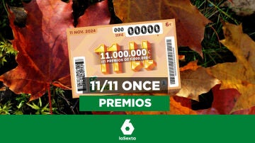 Todos los premios del 11 del 11 de la ONCE 2024