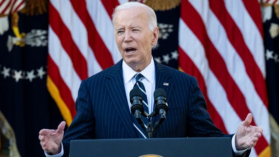 El presidente de EEUU, Joe Biden, en su discurso tras la victoria de Trump El presidente de EEUU, Joe Biden, en su discurso tras la victoria de Trump