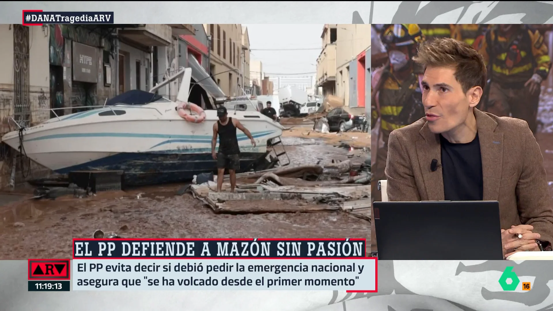 Juanma Romero: "Quien estaba al mando antes de la tragedia era la Generalitat Valenciana, no hizo caso a los avisos"