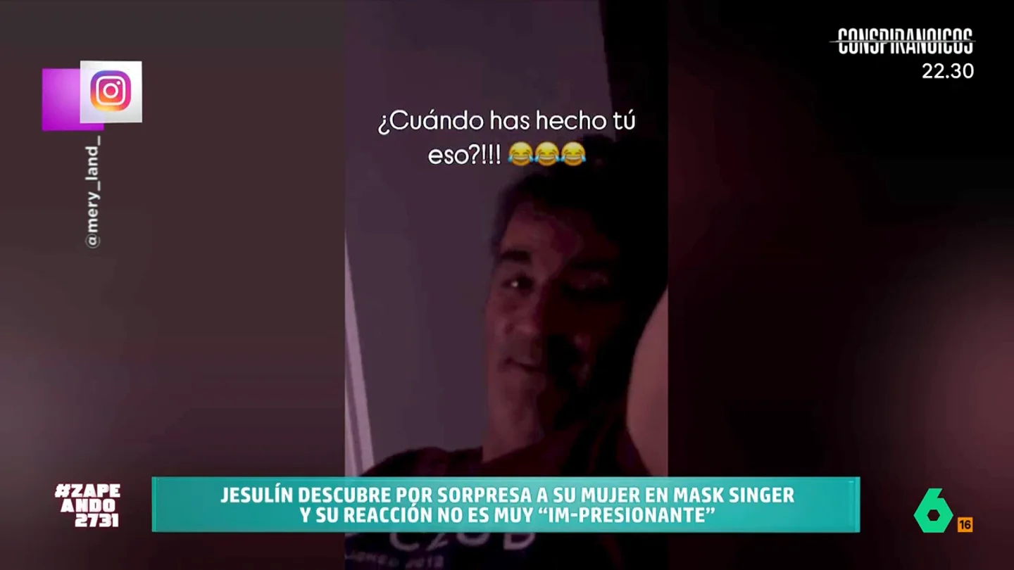 Jesulín alucina al descubrir que María José Campanario es 'oveja' en 'Mask Singer': "¿Cuándo has hecho tú eso?" La odontóloga mantuvo en secreto su participación en el programa. Tanto que ni siquiera se lo contó a su marido, el torero Jesus Janeiro, que se mostró visiblemente sorprendido al descubrirlo durante la emisión del programa.