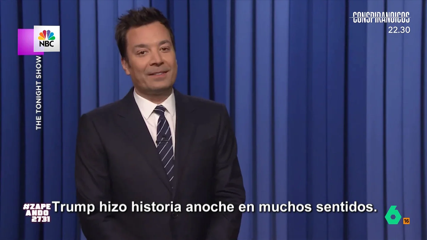 De Jimmy Fallon a Stephen Colbert: los cómicos estadounidenses reaccionan a la victoria de Donald Trump Los cómicos abrieron sus programas tras la victoria del republicano manifestando, con mucho humor, su 'enfado' por el resultado electoral. No te pierdas sus reacciones en el vídeo principal.