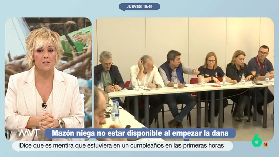 Cristina Pardo, sobre la reunión de Mazón con el PP por la DANA "Estaría bien que hubiera comparecencias periódicas, diarias, de alguien de la Generalitat contando qué calles se están limpiando, cuántos desaparecidos hay, qué respuestas se dan a los vecinos sin agua", defiende Cristina Pardo en este vídeo.