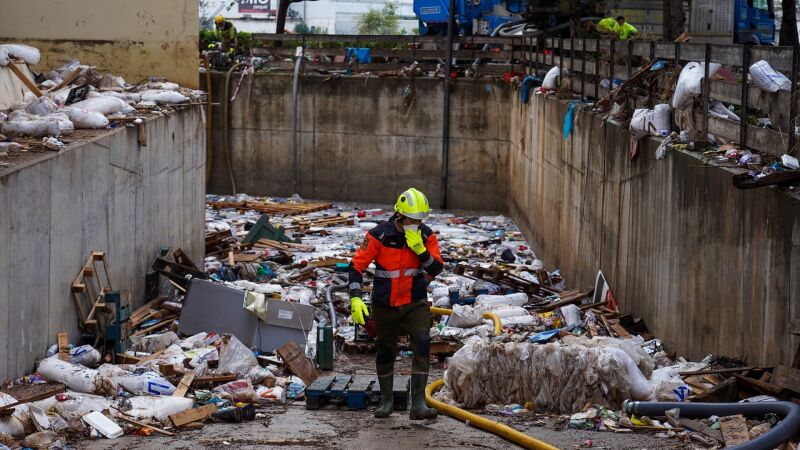 Imagen de archivo de los destrozos causados por la DANA en Valencia.