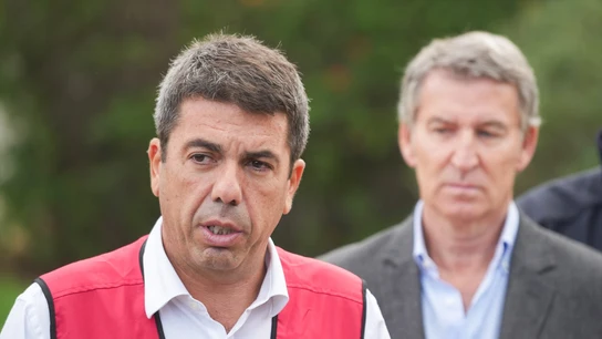 Imagen de archivo de Carlos Mazón y Alberto Núñez Feijóo. Imagen de archivo de Carlos Mazón y Alberto Núñez Feijóo.