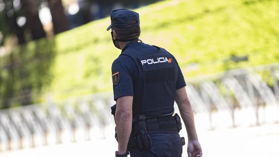 Imagen de archivo de un agente de la Policía Nacional Imagen de archivo de un agente de la Policía Nacional