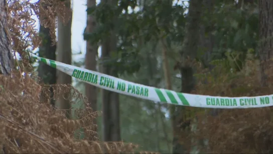 Cordón de la Guardia Civil en las inmediaciones de Baiona donde buscan al presunto asesino. Cordón de la Guardia Civil en las inmediaciones de Baiona donde buscan al presunto asesino.