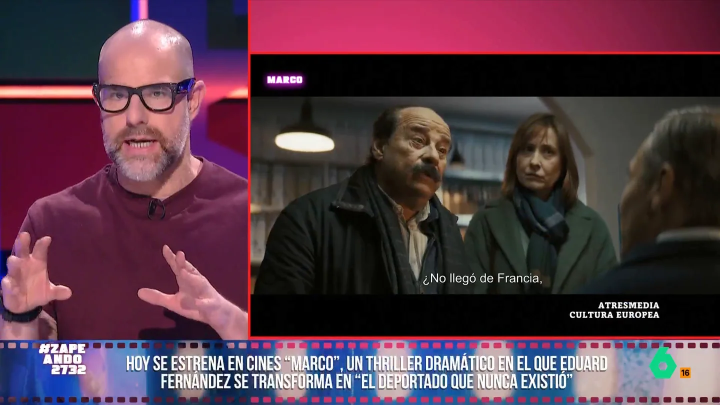Alberto Rey analiza la película sobre la vida de Enric Marco: "Genera un debate muy interesante" Este fin de semana se estrena 'Marco', la película biográfica basada en la vida del sindicalista Enric Marco, un hombre que afirmaba que había sobrevivido a un campo de concentración nazi.