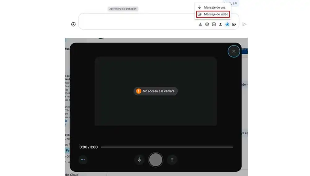 Enviando mensajes de video Enviando mensajes de video