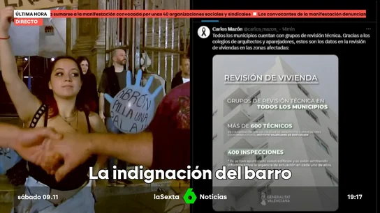 El tuit de Mazón en plena manifestación en Valencia El tuit de Mazón en plena manifestación en Valencia