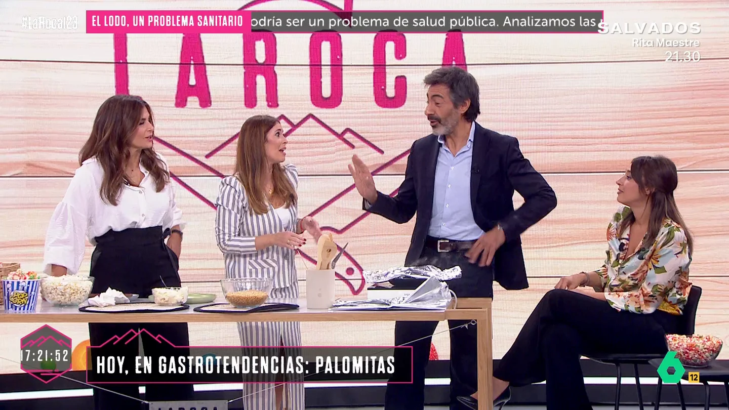 LAROCA | Juan del Val la lía al tratar de hacer palomitas de chocolate: "¡Va a saltar la alarma de incendios!" LAROCA | Juan del Val la lía al tratar de hacer palomitas de chocolate: "¡Va a saltar la alarma de incendios!"