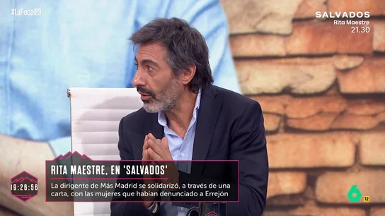 La reflexión de Juan del Val sobre la respuesta de Más Madrid tras el 'caso Errejón': "No entiendo lo de 'minimizar ese hecho" La reflexión de Juan del Val sobre la respuesta de Más Madrid tras el 'caso Errejón': "No entiendo lo de 'minimizar ese hecho"