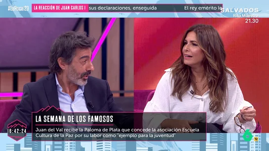 LAROCA | La reacción de Nuria Roca tras la dedicatoria de Juan del Val al recibir la Paloma de Plata: "¡A ver!" LAROCA | La reacción de Nuria Roca tras la dedicatoria de Juan del Val al recibir la Paloma de Plata: "¡A ver!"