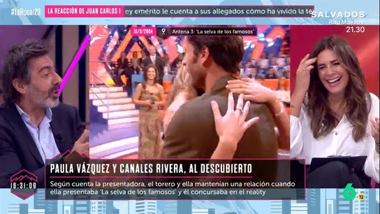 Nuria Roca estuvo presente en el beso de Canales Rivera con su novia mientras Paula Vázquez miraba: "No puedo contar lo que sabía" Nuria Roca estuvo presente en el beso de Canales Rivera con su novia mientras Paula Vázquez miraba: "No puedo contar lo que sabía"