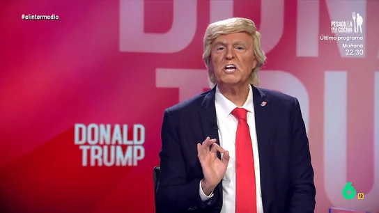 'Donald Trump' quiere fichar a Abascal para la Casa Blanca Raúl Pérez se convierte de nuevo en Donald Trump y, tras su victoria en las elecciones de Estados Unidos, llega a España para fichar a los miembros de su gabinete: de Isabel Díaz Ayuso a Óscar Puente, pasando por Ángel Gaitán o 'Roro'.
