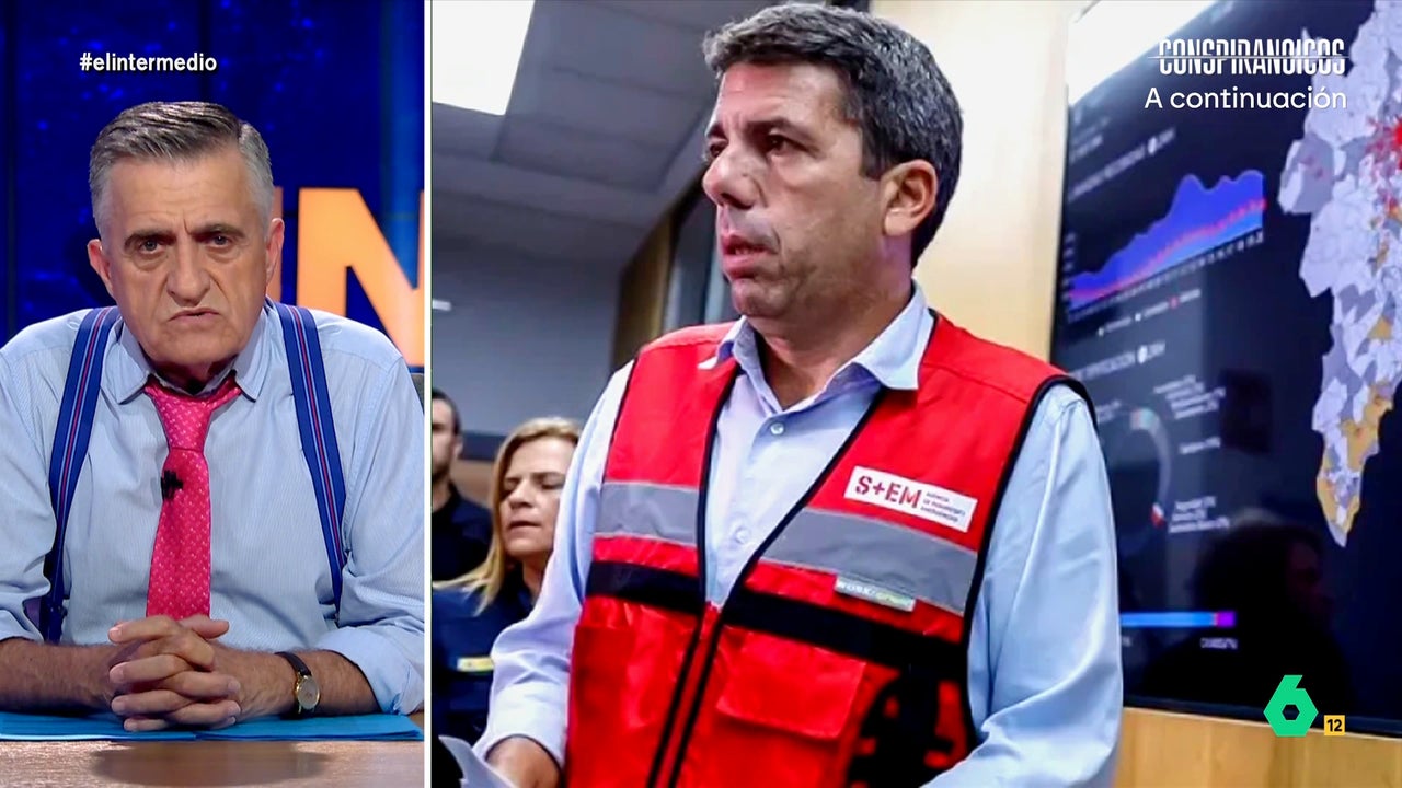 Wyoming, sobre Mazón el día de la DANA: "Solo se dio prisa en ponerse el chaleco para parecer que gestionaba algo"