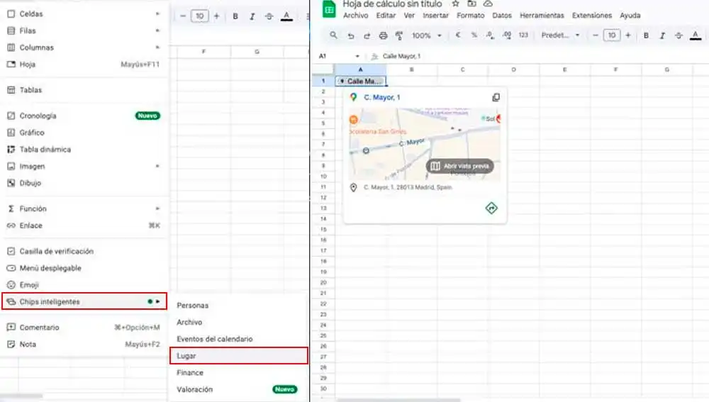Obteniendo mapas en Google Sheet Obteniendo mapas en Google Sheet